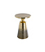 Invicta Interior Design bijzettafel ABSTRACT 60cm goud metaal geborsteld patina handgemaakte ronde kolomtafel - 43231