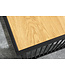 Invicta Interior Design bijzettafel ARCHITECTURE 40cm naturel zwart wild eiken metaal - 43274