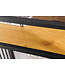 Invicta Interior Design consoletafel ARCHITECTURE 120cm zwart wild eiken rookglas - 43272