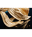 Invicta Interior Design decoratief figuur vechtende vis CROWNTAIL 35cm goud Betta vissculptuur - 43172