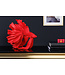 Invicta Interior Design decoratief figuur vechtende vis CROWNTAIL 35cm rood Betta vissculptuur - 43173