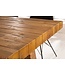 Invicta Interior Massieve eettafel FINCA 165cm vintage bruin gerecycled grenenhout industrieel design - 41245