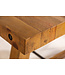 Invicta Interior Massieve eettafel FINCA 200cm vintage bruin gerecycled grenenhout industrieel design - 41246