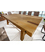 Invicta Interior Massieve eettafel FINCA 240cm vintage bruin gerecycled grenenhout industrieel design - 43566