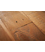 Invicta Interior Massieve eettafel GALAXIE 240 cm vintage bruin gerecycled grenenhout zwart stalen frame - 43561