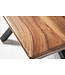 Invicta Interior Massief houten eettafel GALAXIE 200cm steenafwerking Sheesham Industrieel Design - 43447