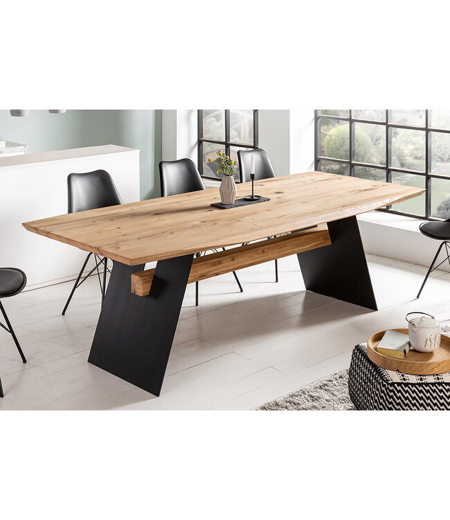 Invicta Interior Design eettafel GRAND OAK 240cm natuurlijk wild eiken massief hout - 43389