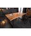 Invicta Interior Massief houten eettafel MAMMUT 180 cm wilde acaciaboom rand industrieel design 2,6 cm tafelblad - 43469