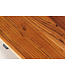Invicta Interior Massief houten eettafel MAMMUT 160cm acaciaboomrand X-frame industrieel design 2,6 cm blad - 43480