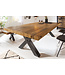 Invicta Interior Massieve eettafel THOR 240cm vintage bruin gerecycled grenenhout industrieel design X-frame - 43560