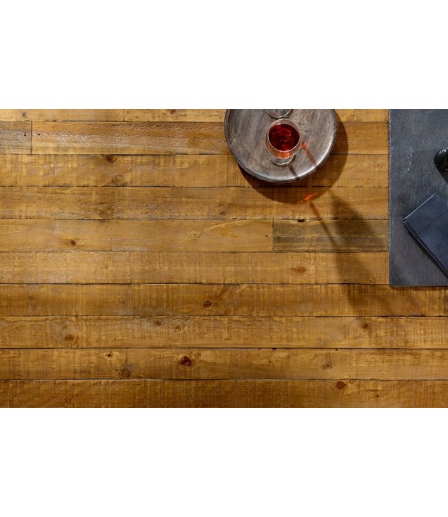 Invicta Interior Massieve eettafel THOR 240cm vintage bruin gerecycled grenenhout industrieel design X-frame - 43560