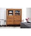 Invicta Interior Massives Highboard PURE 140cm Sheesham steenafwerking Vitrine Palisander - 22685