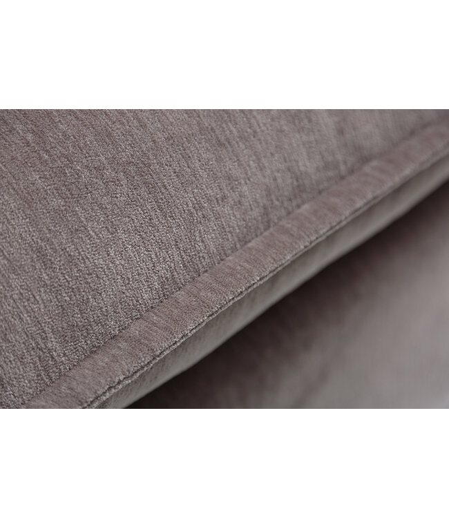 Invicta Interior Grote hoekbank HEAVEN 255cm taupe fluweel incl. kussens landelijke stijl - 40674