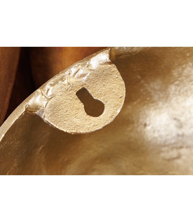 Invicta Interior Exclusief wandsculptuur SKULL XXL 40cm gouden decoratieve schedel - 38385