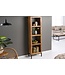 Invicta Interior Stevige plank IRON CRAFT 176cm mangohouten boekenkast vier vakken industrieel design - 42375
