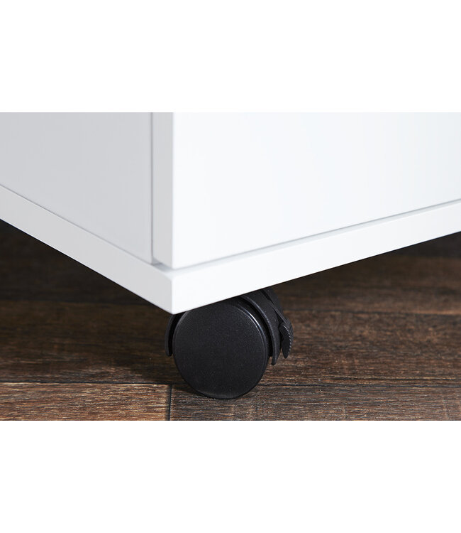 Invicta Interior Moderne rolcontainer BIG DEAL 45cm wit hoogglans 3 lades - 16808