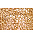 Invicta Interior Ronde salontafel ABSTRACT LEAF 75cm goud metaal acaciahout filigraan handgemaakt - 43228