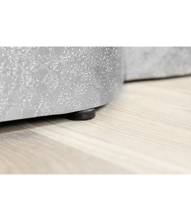 Invicta Interior Design salontafel ORGANIC ORIENT 75cm zilver handgemaakt - 42246