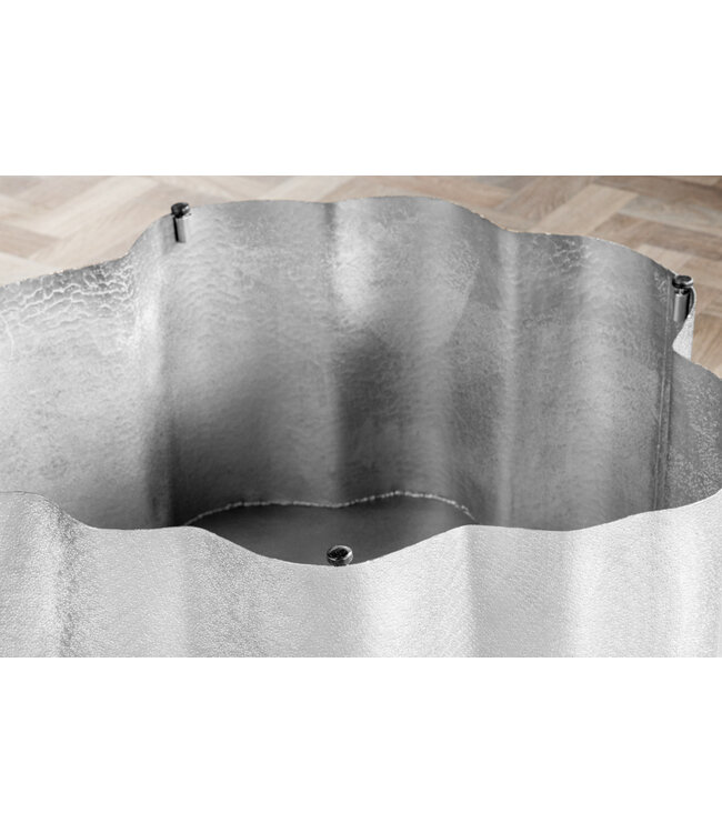 Invicta Interior Design salontafel ORGANIC ORIENT 75cm zilver handgemaakt - 42246