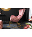 Invicta Interior Design schommelstoel SCANDINAVIA SWING oud roze goud metalen fluwelen fauteuil - 43144