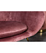 Invicta Interior Design schommelstoel SCANDINAVIA SWING oud roze goud metalen fluwelen fauteuil - 43144