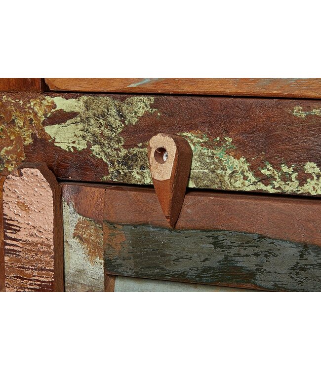 Invicta Interior Uniek dressoir JAKARTA 125cm gerecycled massief hout van vissersboten - 19906