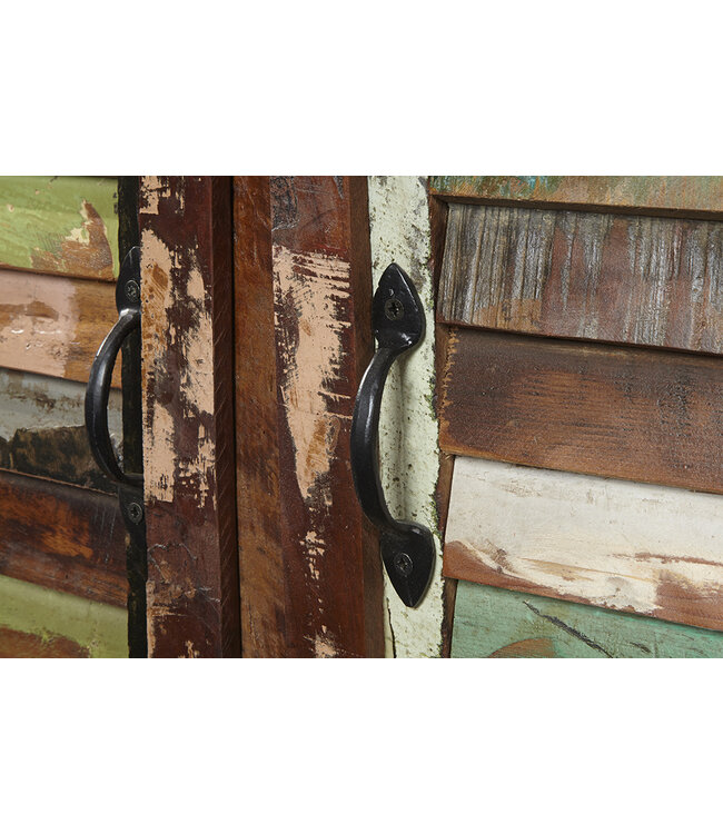 Invicta Interior Uniek dressoir JAKARTA 125cm gerecycled massief hout van vissersboten - 19906