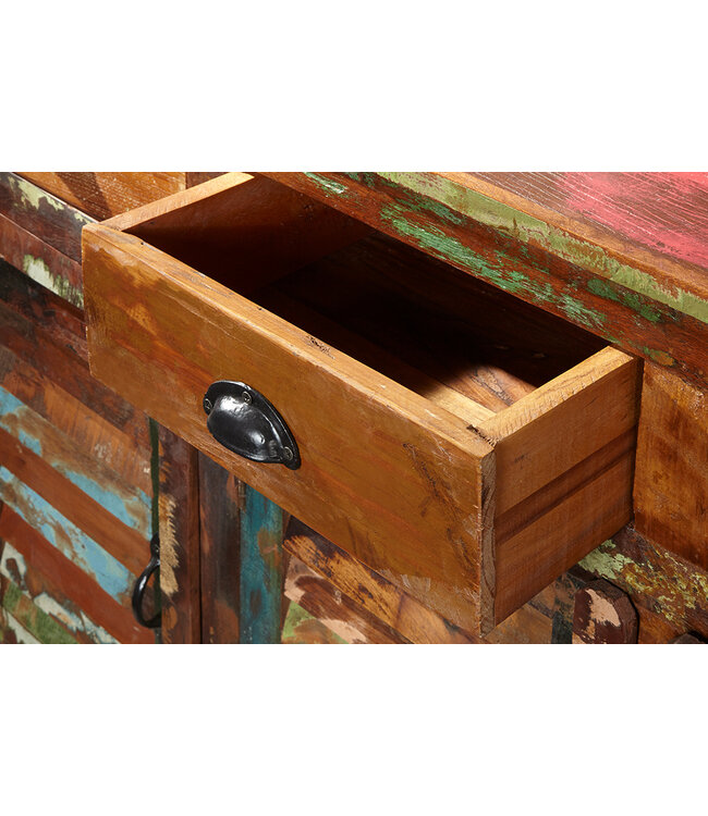 Invicta Interior Uniek dressoir JAKARTA 125cm gerecycled massief hout van vissersboten - 19906