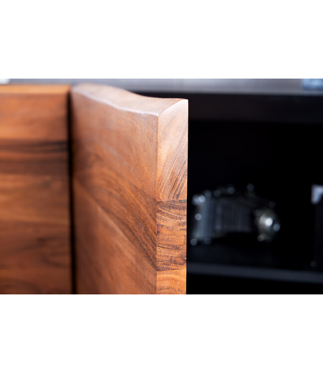 Invicta Interior Industrieel design dressoir ORGANIC ARTWORK 180 cm massief acaciahout ijzeren frame - 43304