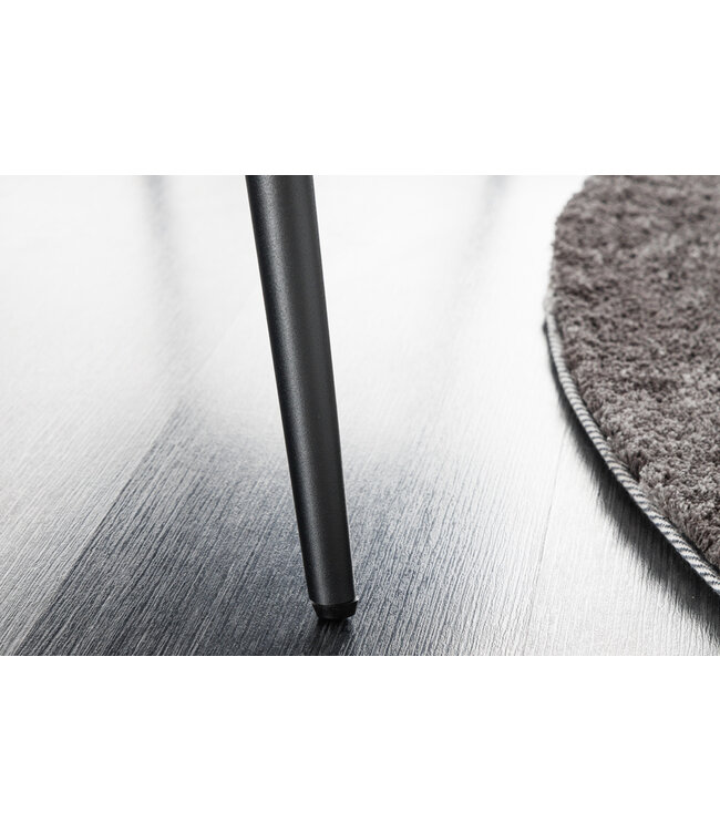 Invicta Interior Design bank BOUTIQUE 100cm groen fluweel zwarte metalen poten - 43321