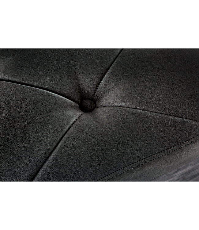 Invicta Interior Design bank MODERN BAROK 175cm zwart fluweel goud roestvrij staal - 43386