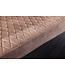Invicta Interior Design bank PARIS 160cm greige fluwelen rugleuning gouden voetdoppen Retro - 43682