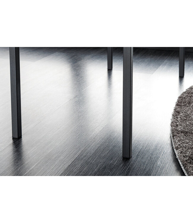 Invicta Interior Design bank PETIT BEAUTE 80cm mosterdgeel corduroy zwart frame - 43312