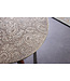 Invicta Interior Design bijzettafel ALCAZAR 50cm antiek zilver metaal acacia handgemaakt rond - 43353