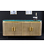 Invicta Interior Design dressoir VENEZIANO 160cm messing groen marmeren blad mangohout retro - 43350
