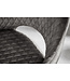 Invicta Interior In hoogte verstelbare bureaustoel PARIS grijs fluweel zwarte armleuningen draaistoel - 43683