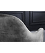 Invicta Interior In hoogte verstelbare bureaustoel PARIS grijs fluweel zwarte armleuningen draaistoel - 43683