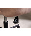 Invicta Interior In hoogte verstelbare bureaustoel PARIS greige fluweel zwart armleuningen draaistoel - 43685