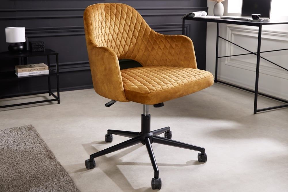 Velours bureaustoelen met wielen kopen? ✔️ Vergelijk & bespaar