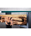 Invicta Interior Design consoletafel BARRACUDA 150cm gerecycled teakglas Industrieel - 43343