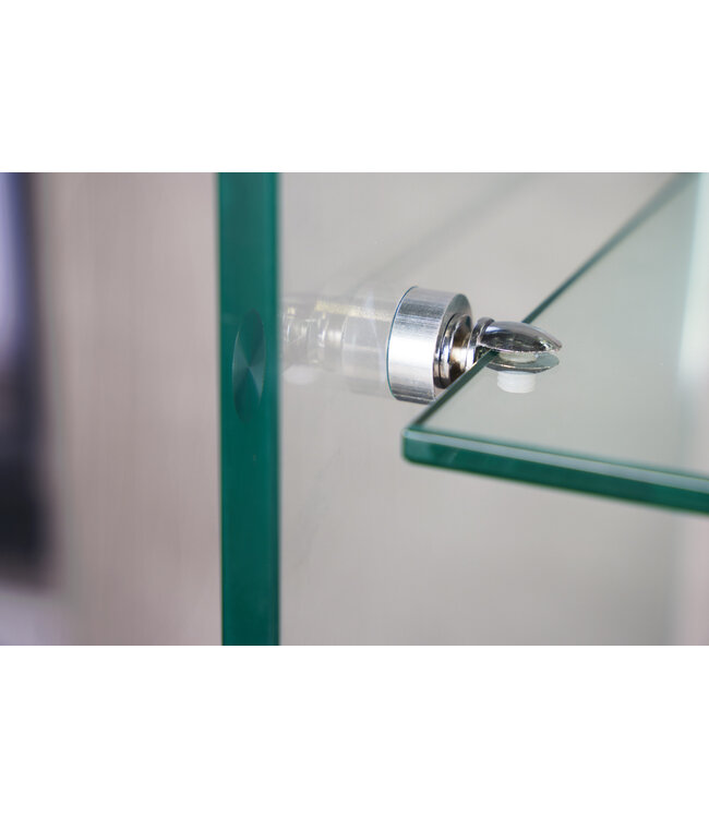 Invicta Interior Design consoletafel FANTOME 100cm transparant glas met plank - 43437