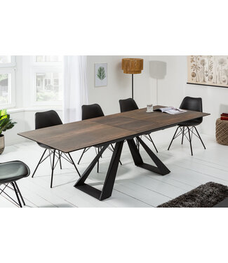 Invicta Interior Uitschuifbare eettafel CONCORD 180-230cm eiken keramiek gemaakt in Italie - 40647