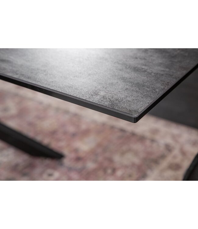 Invicta Interior Uitschuifbare eettafel EUPHORIA 180-220-260cm antraciet lavakeramiek gemaakt in Italie - 40170