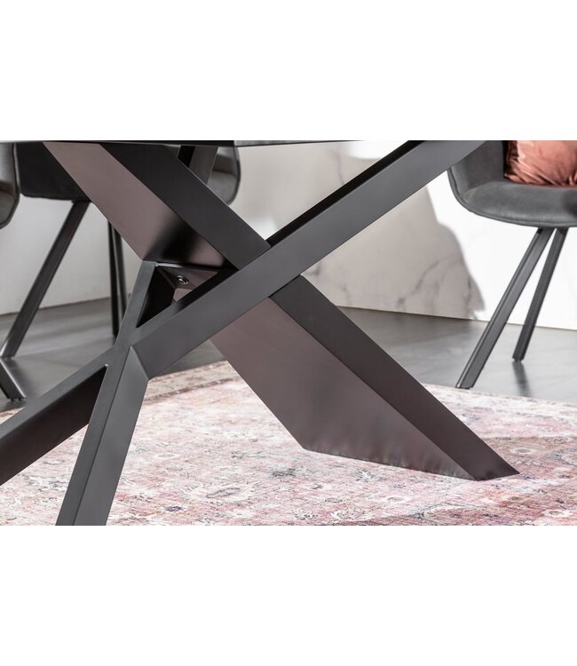 Invicta Interior Uitschuifbare eettafel EUPHORIA 180-220-260cm antraciet lavakeramiek gemaakt in Italie - 40170