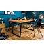 Invicta Interior Moderne eettafel LOFT 160cm eiken design zwart metalen poten sledeonderstel Industrieel - 6538955
