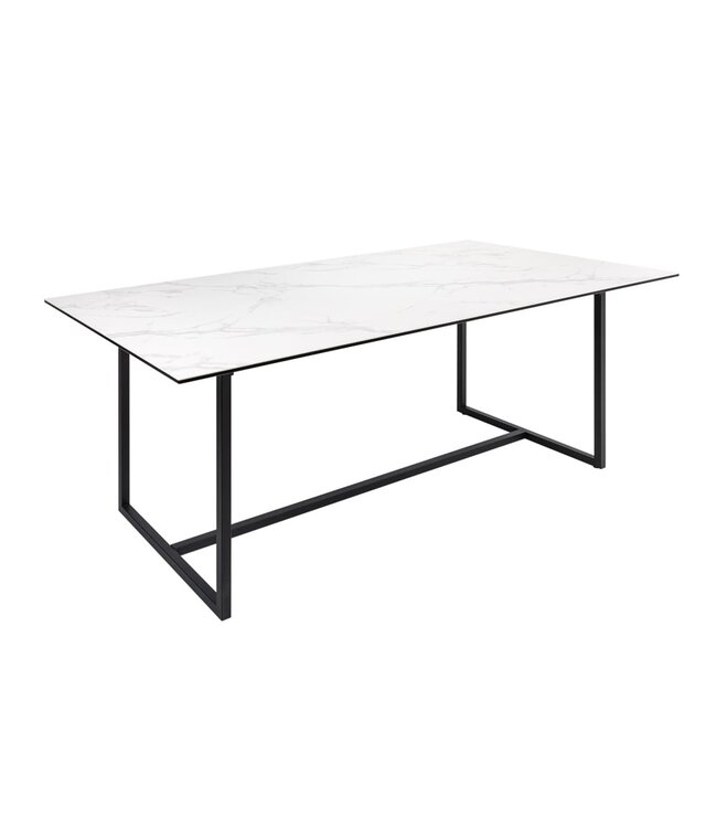 Invicta Interior Design eettafel SYMBIOSE 200cm marmer wit keramiek gemaakt in Italie - 41088