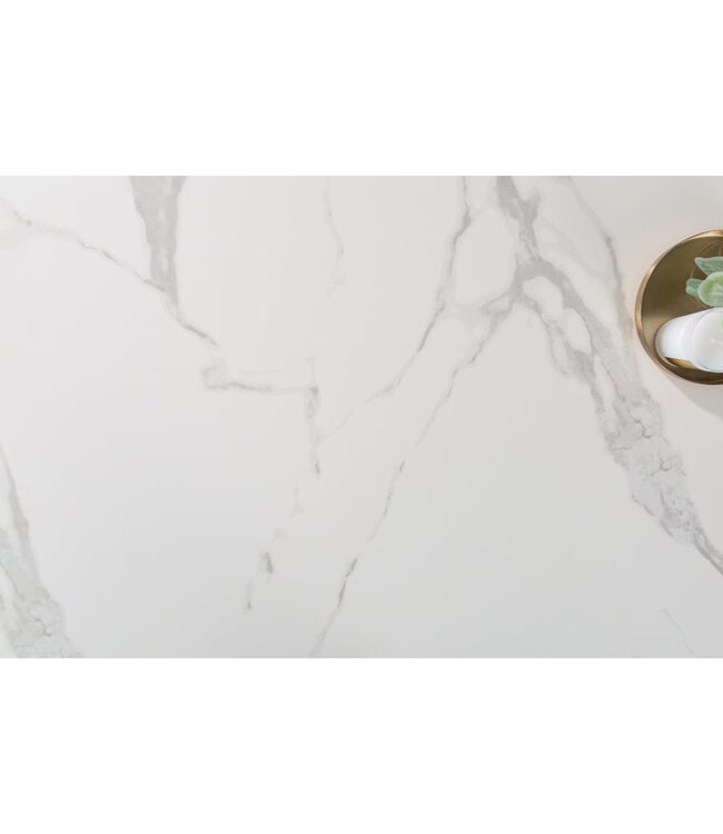 Invicta Interior Design salontafel SYMBIOSE 100cm marmer wit keramiek gemaakt in Italie - 6541089