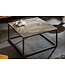 Invicta Interior Design salontafel SYMBIOSE 75cm marmer taupe keramiek gemaakt in Italië - 40670