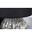 Invicta Interior Design tafellamp ABSTRACT 50cm zilverzwarte metalen stoffen kap handgemaakt - 42249