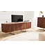 Invicta Interior Design TV-meubel GATSBY 160cm bruin matgoud Mangoholz Retro - 43334